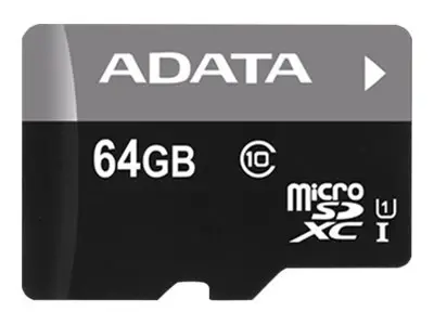 Tarjeta De Memoria MicroSD ADATA 64GB UHS I Clase 10 AUSDX64GUICL10A1 RA1