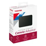 Disco duro externo Toshiba Canvio Advance 2TB USB 3.0 Negro HDTCA20XK3AA