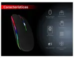 Mouse Carrello M220 Ratón Inalámbrico Recargable Pro Óptico Led Rgb
