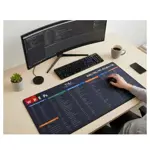 Mouse Pad Xl 90 X 40cm Atajos Español Word Excel Office Cad Negro Atajos
