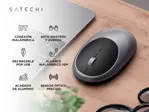 Mouse Inalámbrico Satechi M1 Bluetooth Recargable (Plateado)