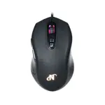 Mouse gaming programable USB 6D+scroll Gaming RGB 6400 DPI y aceleracion 22.5G Nisuta NSMOGZ7 Negro