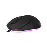 Mouse gaming programable USB 6D+scroll Gaming RGB 6400 DPI y aceleracion 22.5G Nisuta NSMOGZ7 Negro