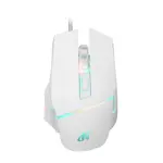 Mouse USB 6D Gaming 6400 DPI con leds Nisuta NSMOG76 Blanco