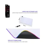 Mouse Pad Gamer Rgb 35 X 25cm Blanco 14 Modos Iluminacion - BLANCO