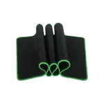 Mouse Pad Gamer Xxl NEGRO Con Borde VERDE 890 X 400 X 3mm