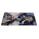 Mouse Pad Gamer Marmol Xxl Tecno4u 90x40 Cm Azul Dorado Mármol