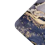 Mouse Pad Gamer Marmol Xxl Tecno4u 90x40 Cm Azul Dorado Mármol