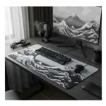  Mouse Pad Gamer Xxl Gran Ola Kanagawa Tecno4u 90x40cm Blanco / Negro / Azul Gran Ola De Kanagawa