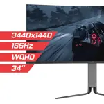 Monitor Gamer Level Up 34 Curvo Altura regulable 165hz 3440 1440 1ms G-sync / Freesync