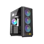 Gabinete Gamemax F46 BK 4xFan ARGB ATX