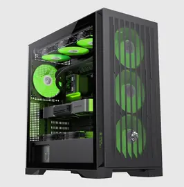 Gabinete  Leader 2Bk 4Fan EAtx Negr...