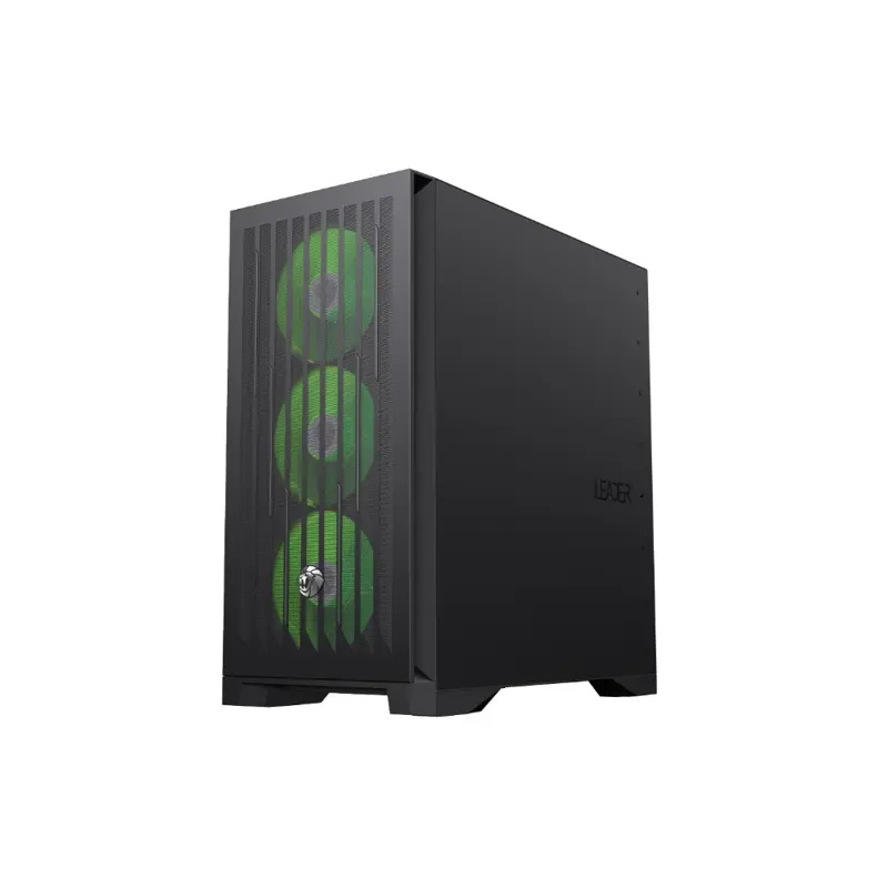 Gabinete Gamemax Leader 2BK 4Fan E ATX Negro