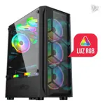 Gabinete Level Up Gamer Andromeda Atx Vidrio Templado X3 Fan