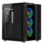 Gabinete Corsair Crystal 460x Rgb Atx Con Ventanas De Vidrio Negro
