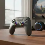 Control Inalámbrico Dehuka Joystick Compatible Con Ps5 Pro Slim Pc Sensores Hall Negro