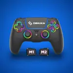 Mando Inalámbrico Dehuka Compatible Con Playstation 5 Sensores Hall En Gatillos L2 Y R2 Negro