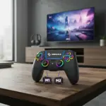 Mando Inalámbrico Dehuka Compatible Con Playstation 5 Sensores Hall En Gatillos L2 Y R2 Negro