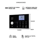 Kit Alarma Domiciliaria Gadnic Inalámbrica GSM Con Pantalla LED