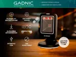 Lector de Código de Barras EasyScan Gadnic Omnidireccional 2D USB