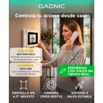 Kit Portero Gadnic Monitor IPS 4.3 Pulgadas Resolucion 480 x 272