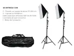 Kit par de Tripodes Gadnic + Softbox Iluminacion + Bolso Kit Profesional Fotografia