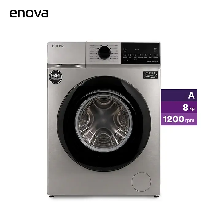 LAVARROPAS AUTOMATICO CF LE08F12_GR 8KG 1200RPM GR E/A ENOVA