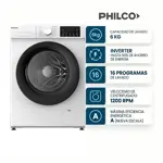 Lavarropas Inverter CF 6Kg PHLF67BN 1200Rpm Blanco PHILCO 