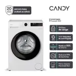 Lavarropas Inverter CF 9Kg GD 49B8-12 1400Rpm Blanco CANDY 