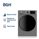 Lavarropas Bgh Inverter Carga Frontal 8kg Bwfe08s24ar