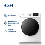 Lavarropas BGH Inverter Carga Frontal Blanco 9kg