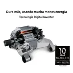 Lavarropas Automatico Carga Frontal 6.5 Kg Inverter Blanco