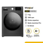 Lavarropas Whirlpool Carga Frontal 7kg Inverter Titanium