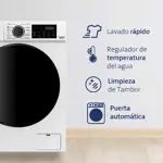 Lavarropas BGH Inverter 8Kg Blanco BWFE08W24AR