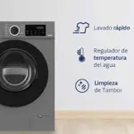 Lavarropas BGH Inverter 6Kg Gris Oscuro BWFE06S24AR