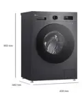 LAVARROPAS LG WM65MVFS6 6,5KG INVERTER STEAM NEGRO