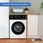 Lavarropas Vitta Inverter 6kg Blanco 1200 Rpm Vit-wmcfsl