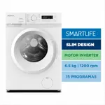 Lavarropas SmartLife 6,5 kg Inverter Blanco Carga Frontal 1200RPM (SL-WM2610651200W)