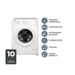 Lavarropas Automático Carga Frontal 6 kg 1000 RPM A Inverter Steam Blanco - AIAFE6010B