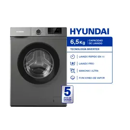 Lavarropas Inverter 6.5 Kg Carga F...