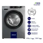 Lavarropas Ecoinverter 8 Kg 1400 RPM Gris Drean LCFDR0814SG0