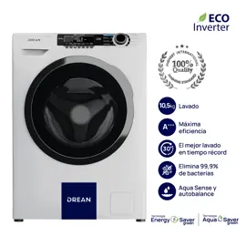 Lavarropas Ecoinverter 10,5 Kg 1200...