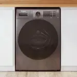 Lavarropas Whirlpool Wnq90as Frontal 9kg Inverter Titanium Color Gris Oscuro