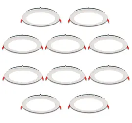 Combo X10 Plafón Led De Embutir Red...