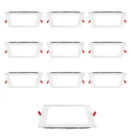 Combo X10 Panel Led De Embutir...