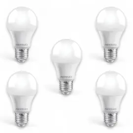 Kit X5 Lampara Led 9W Bulbo A55 Foc...