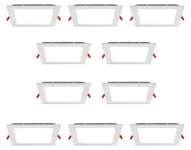 Kit X10 Panel Embutir Led Cuad...