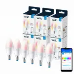 Wiz Lampara Led Vela Inteligente Wifi Rgb E14 Color X6 Un