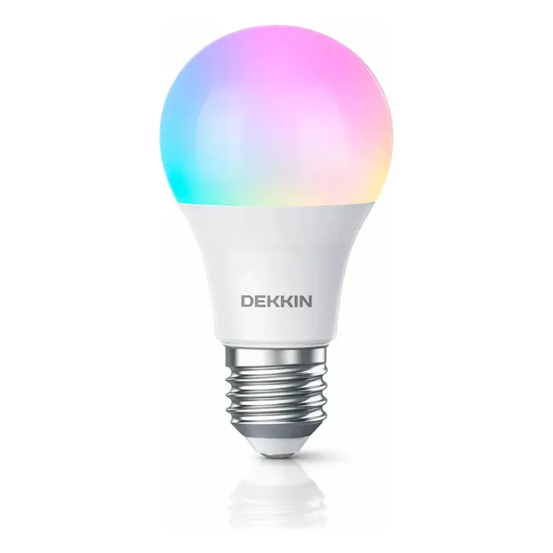Bombilla Led Inteligente Dekkin Wifi + Bt Smart Celular Rgb