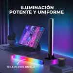 Luz Rgb Para Ambientación 32cm X 2 Torres Con Control Remoto 